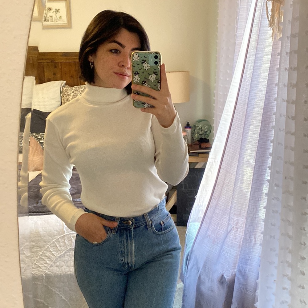 Classic White Turtle Neck